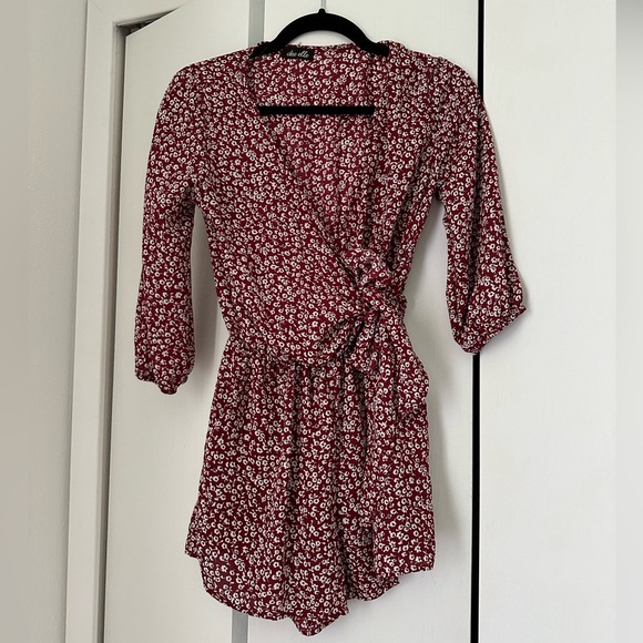 Floral Wrap Romper - Picture 1 of 2